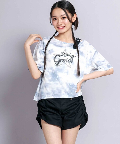 ZIDDY(ジディ)の「タイダイプリントTシャツ(130~160cm)(Tシャツ/カットソー・キッズ・グレー・150cm/FREE/140cm/130cm)」の21枚目の写真
