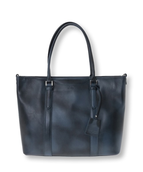 MEN'S BIGI（メンズビギ）の「【SEEKER/シーカー】別注ムラレザー2wayトート&ショルダーバッグ（トートバッグ・メンズ・ブラック/ネイビー/ダークブラウン・FREE）」の3枚目の写真