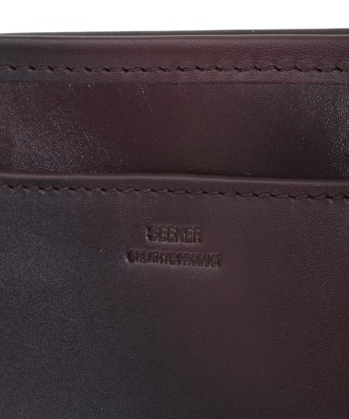 MEN'S BIGI（メンズビギ）の「【SEEKER/シーカー】別注ムラレザー2wayトート&ショルダーバッグ（トートバッグ・メンズ・ブラック/ネイビー/ダークブラウン・FREE）」の7枚目の写真