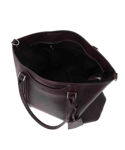 MEN'S BIGI（メンズビギ）の「【SEEKER/シーカー】別注ムラレザー2wayトート&ショルダーバッグ（トートバッグ・メンズ・ブラック/ネイビー/ダークブラウン・FREE）」の10枚目の写真