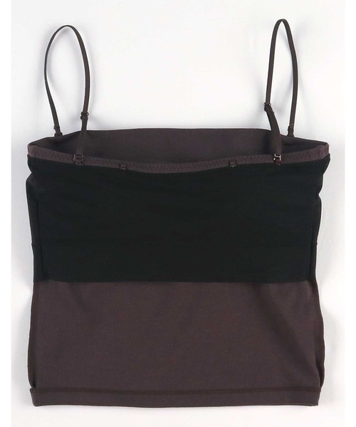 AMPHI(アンフィ)の「「ブラトップ」 カップ付きインナー ストラップ取り外し可(キャミソール・レディース・アイボリー/ブラック/ブラウン・L/M/S)」の5枚目の写真