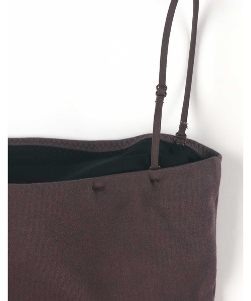 AMPHI(アンフィ)の「「ブラトップ」 カップ付きインナー ストラップ取り外し可(キャミソール・レディース・アイボリー/ブラック/ブラウン・L/M/S)」の7枚目の写真