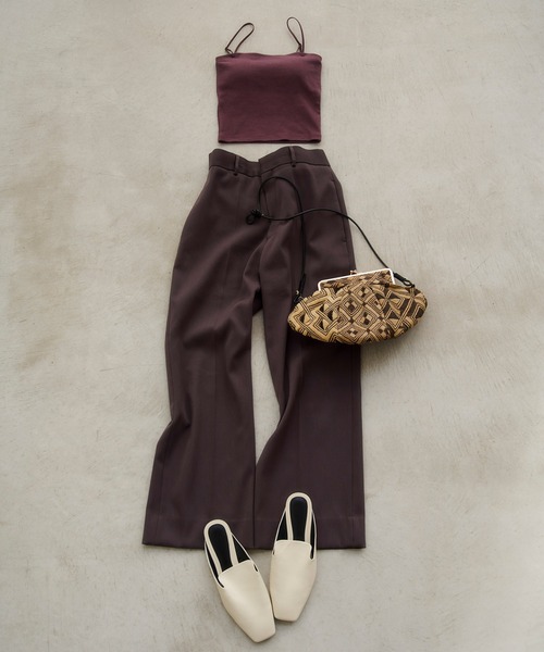 AMPHI(アンフィ)の「「ブラトップ」 カップ付きインナー ストラップ取り外し可(キャミソール・レディース・アイボリー/ブラック/ブラウン・L/M/S)」の9枚目の写真