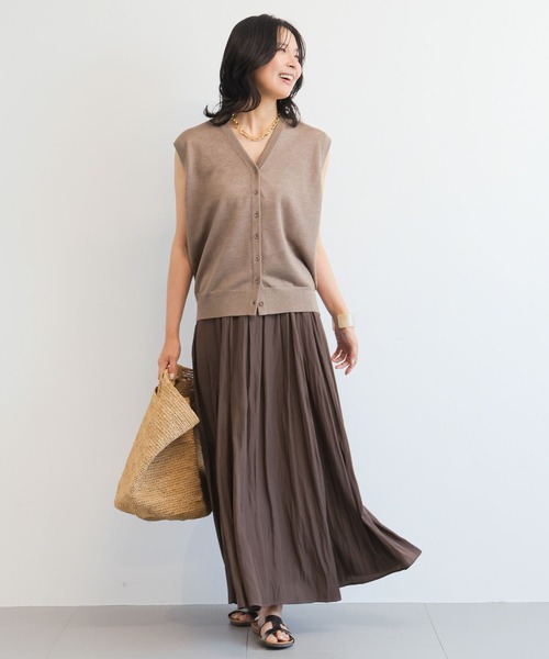 BARNYARDSTORM(バンヤードストーム)の「BARNYARDSTORM / ギャザーロングスカート / マシンウォッシャブル(スカート・レディース・ブラック/ブラウン・FREE)」の11枚目の写真