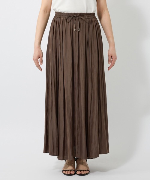 BARNYARDSTORM(バンヤードストーム)の「BARNYARDSTORM / ギャザーロングスカート / マシンウォッシャブル(スカート・レディース・ブラック/ブラウン・FREE)」の19枚目の写真