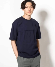 【接触冷感/綿100%】ピンタックデザインTシャツ(デザテクシリーズ)