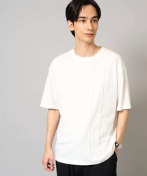 【接触冷感/綿100%】ピンタックデザインTシャツ(デザテクシリーズ)