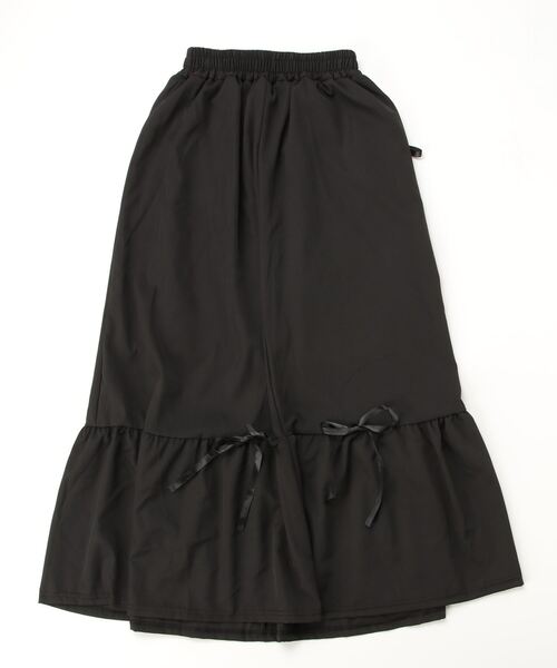 SallyLunn(サリーラン)の「リボン付きロングティアードスカート(スカート・レディース・ホワイト/ブラック・MEDIUM/LARGE)」の10枚目の写真