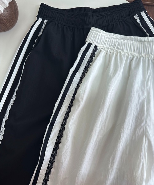 MAISON DE THERESE（メゾン ド テレーズ）の「レースリボン付きハイウエストワイドパンツ（その他パンツ・レディース・ホワイト/ブラック・S/M/L/XL）」の22枚目の写真