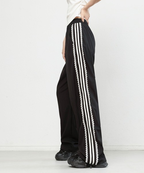 MAISON DE THERESE（メゾン ド テレーズ）の「レースリボン付きハイウエストワイドパンツ（その他パンツ・レディース・ホワイト/ブラック・S/M/L/XL）」の14枚目の写真