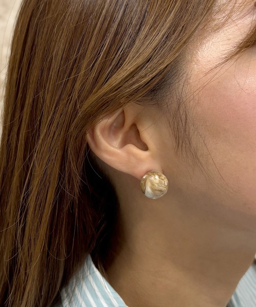 BECOME TREE シンプルゴールドピアス(両耳用) SYMPATHY OF SOUL/シンパシーオブソウル Cloud Pierce(ゴールド