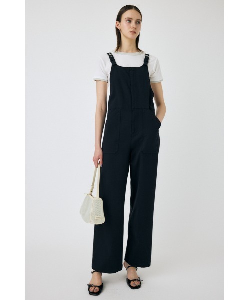 MOUSSY（マウジー）の「BELT SUSPENDER オーバーオール（つなぎ/オールインワン・レディース・ブラック/オフホワイト・1/2）」の22枚目の写真