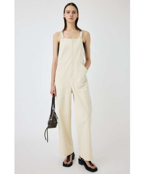 MOUSSY（マウジー）の「BELT SUSPENDER オーバーオール（つなぎ/オールインワン・レディース・ブラック/オフホワイト・1/2）」の7枚目の写真