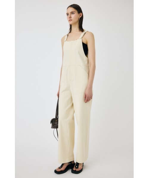 MOUSSY（マウジー）の「BELT SUSPENDER オーバーオール（つなぎ/オールインワン・レディース・ブラック/オフホワイト・1/2）」の6枚目の写真