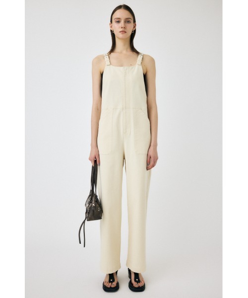 MOUSSY（マウジー）の「BELT SUSPENDER オーバーオール（つなぎ/オールインワン・レディース・ブラック/オフホワイト・1/2）」の4枚目の写真