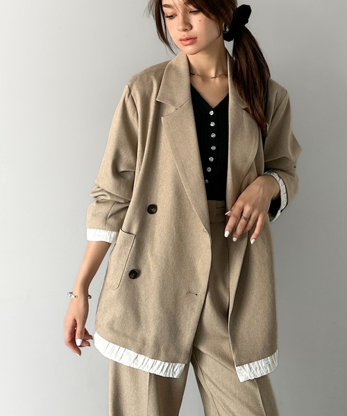 mily bilet(ミウィビレット)の「【mily bilet】26SS新色登場♪キレイ目ガーリーの大定番◎コーデに映えるこなれカラー♪リボン使いワイドスラックス(スラックス・レディース・ベージュ/ブラウン/ブラック/グレー系その他/アイボリー・LARGE/MEDIUM/SMALL/X-LARGE)」の10枚目の写真