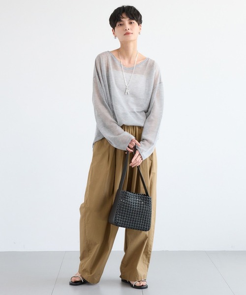 BARNYARDSTORM（バンヤードストーム）の「BARNYARDSTORM / SINBONO(シンボノ) / 編み込みショルダーBAG【一部店舗限定カラー】（ハンドバッグ・レディース・ブラック/ブラウン・FREE）」の8枚目の写真