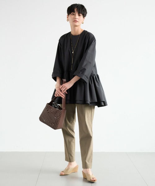 BARNYARDSTORM（バンヤードストーム）の「BARNYARDSTORM / SINBONO(シンボノ) / 編み込みショルダーBAG【一部店舗限定カラー】（ハンドバッグ・レディース・ブラック/ブラウン・FREE）」の4枚目の写真