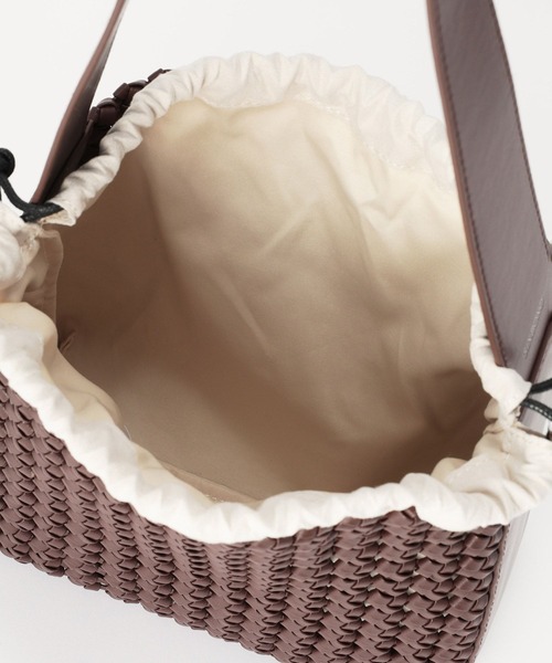 BARNYARDSTORM（バンヤードストーム）の「BARNYARDSTORM / SINBONO(シンボノ) / 編み込みショルダーBAG【一部店舗限定カラー】（ハンドバッグ・レディース・ブラック/ブラウン・FREE）」の16枚目の写真