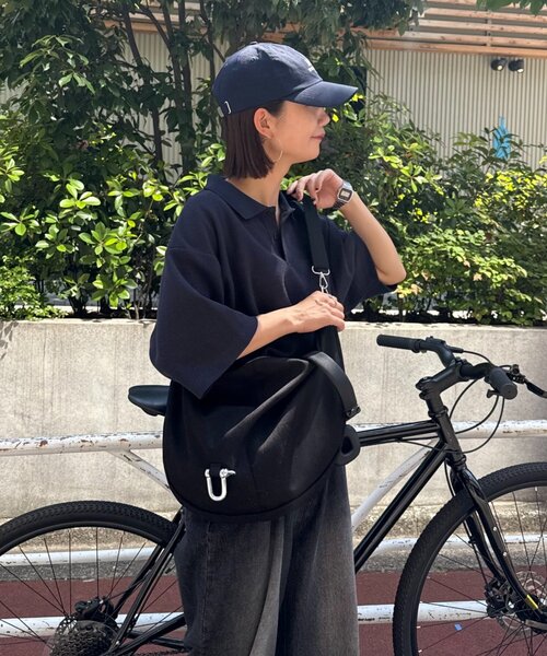 CIAOPANIC TYPY（チャオパニックティピー）の「【ユニセックス】メタルリングヘビーキャンバスショルダーバッグ（ショルダーバッグ・メンズ・アイボリー/ブラック・ONE SIZE）」の7枚目の写真