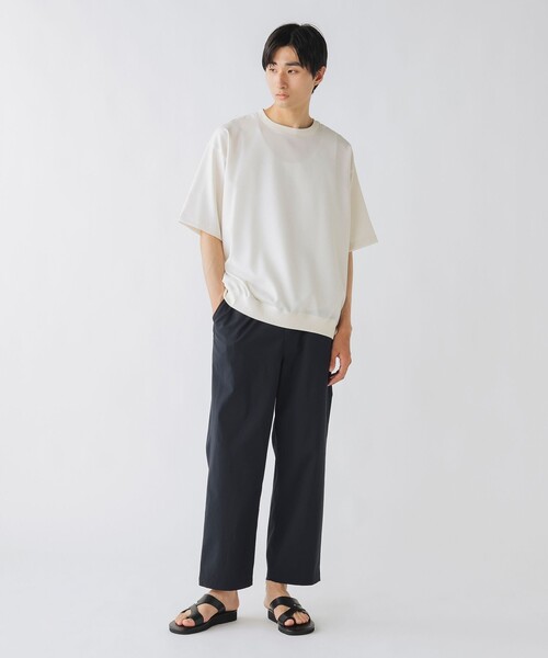 BEAMS HEART(ビームスハート)の「【ユニセックス】麻混 メランジ Tシャツ(Tシャツ/カットソー・メンズ・チャコールグレー/オフホワイト/ネイビー・M/XL/S/L)」の4枚目の写真