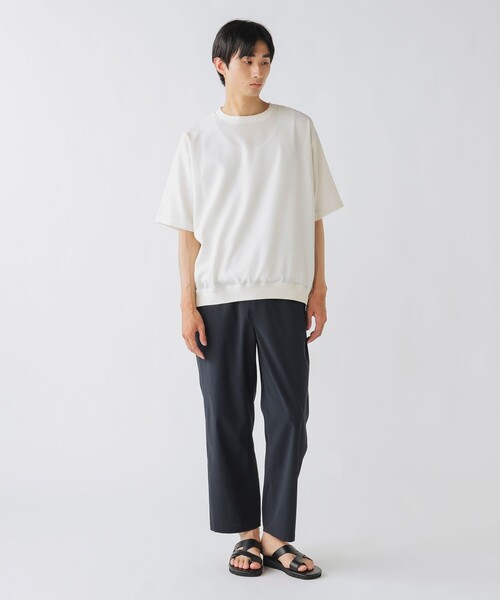 BEAMS HEART(ビームスハート)の「【ユニセックス】麻混 メランジ Tシャツ(Tシャツ/カットソー・メンズ・チャコールグレー/オフホワイト/ネイビー・M/XL/S/L)」の5枚目の写真