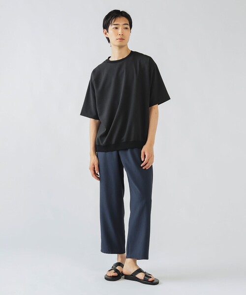 BEAMS HEART(ビームスハート)の「【ユニセックス】麻混 メランジ Tシャツ(Tシャツ/カットソー・メンズ・チャコールグレー/オフホワイト/ネイビー・M/XL/S/L)」の8枚目の写真