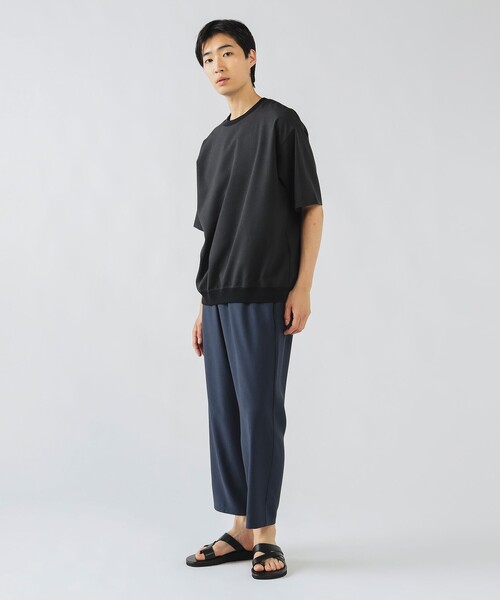 BEAMS HEART(ビームスハート)の「【ユニセックス】麻混 メランジ Tシャツ(Tシャツ/カットソー・メンズ・チャコールグレー/オフホワイト/ネイビー・M/XL/S/L)」の9枚目の写真