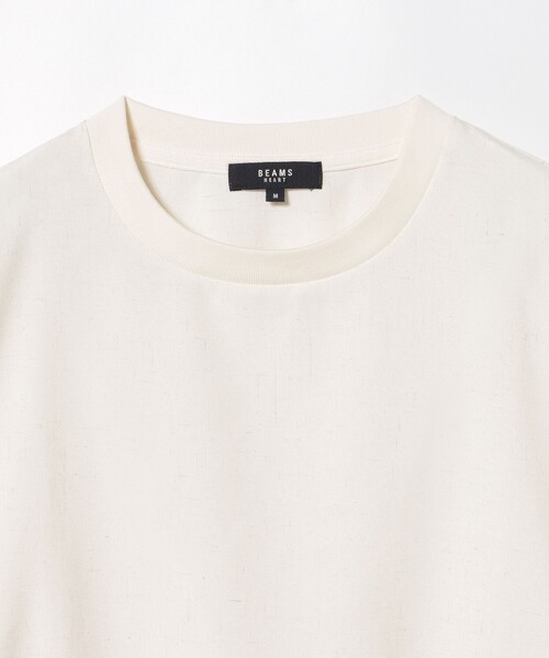 BEAMS HEART(ビームスハート)の「【ユニセックス】麻混 メランジ Tシャツ(Tシャツ/カットソー・メンズ・チャコールグレー/オフホワイト/ネイビー・M/XL/S/L)」の13枚目の写真
