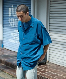CALTOP/キャルトップ CALTOP OPEN COLLER S/S SHIRT オープンカラー 開襟シャツ オーバーサイズ 半袖 メンズ 夏物 夏服