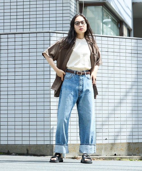 Cal Top（キャルトップ）の「CALTOP/キャルトップ CALTOP OPEN COLLER S/S SHIRT オープンカラー 開襟シャツ オーバーサイズ 半袖 メンズ 夏物 夏服（シャツ/ブラウス・メンズ・ネイビー/カーキ/ブラック/スカイブルー・L/XL/M/S）」の17枚目の写真