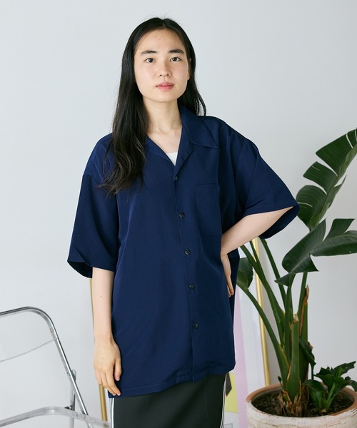 セール】CALTOP/キャルトップ CALTOP OPEN COLLER S/S SHIRT