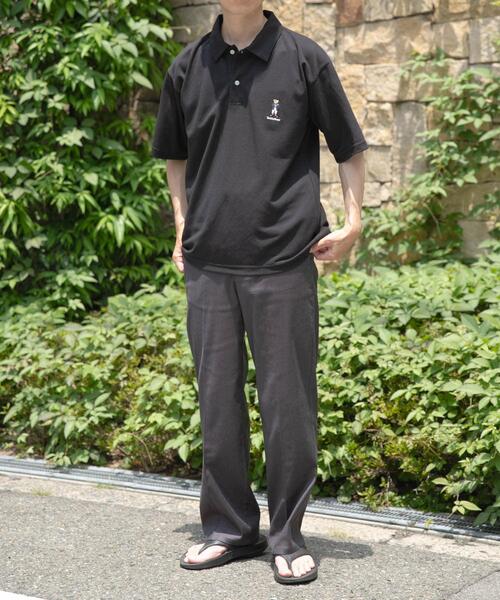 ITEMS URBANRESEARCH（アイテムズ アーバンリサーチ）の「Teddy Bear ワンポイント刺繍ポロシャツ（ポロシャツ・メンズ・ベージュ/ホワイト/ブラック・MEDIUM/LARGE）」の12枚目の写真