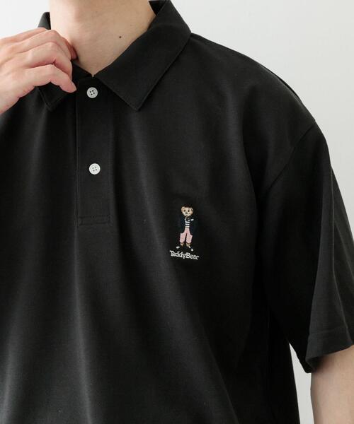 ITEMS URBANRESEARCH（アイテムズ アーバンリサーチ）の「Teddy Bear ワンポイント刺繍ポロシャツ（ポロシャツ・メンズ・ベージュ/ホワイト/ブラック・MEDIUM/LARGE）」の13枚目の写真