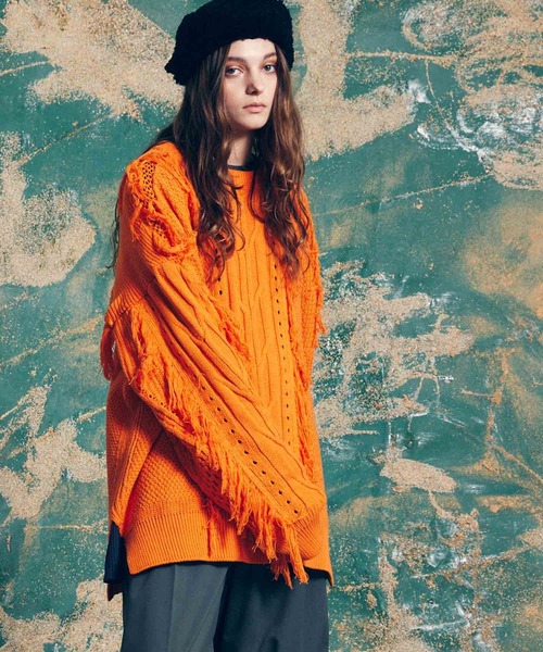 MAISON SPECIAL オレンジ モヘアニットセーター 【公式通販】
