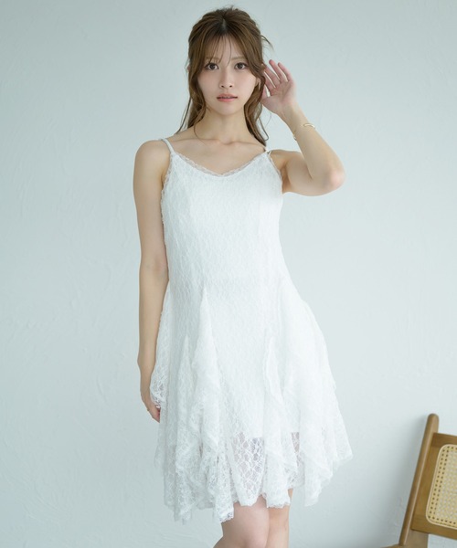 Ambree✽.。.:*さま　おまとめ2点 セール】random frill lace camisole dress / ランダムフリル