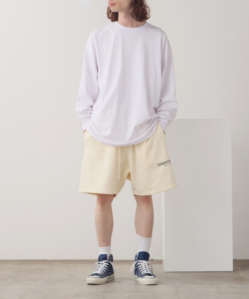 FOG ESSENTIALS（エフオージーエッセンシャルズ）の「FOG ESSENTIALS/エッセンシャルズ RUBBER T/P SW SHORTS ショートスウェットパンツ（スウェットパンツ・メンズ・ホワイト/ブラック/セージグリーン/クリーム/タン・M/XL/L/S）」の14枚目の写真