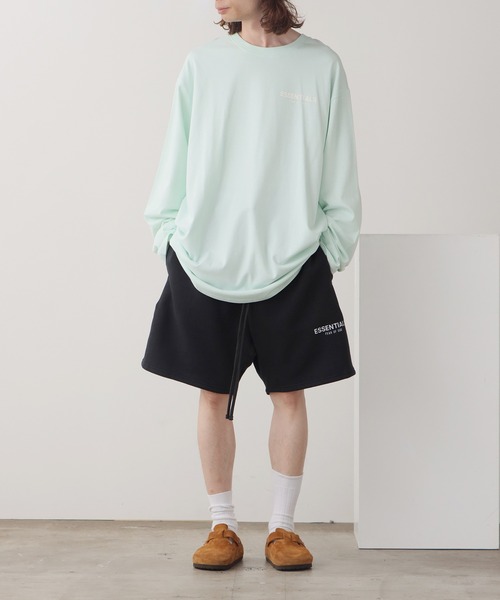 FOG ESSENTIALS（エフオージーエッセンシャルズ）の「FOG ESSENTIALS/エッセンシャルズ RUBBER T/P SW SHORTS ショートスウェットパンツ（スウェットパンツ・メンズ・ホワイト/ブラック/セージグリーン/クリーム/タン・M/XL/L/S）」の9枚目の写真