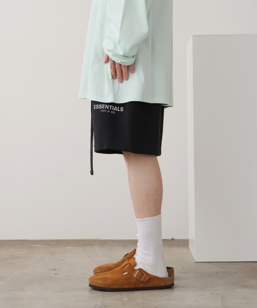 FOG ESSENTIALS（エフオージーエッセンシャルズ）の「FOG ESSENTIALS/エッセンシャルズ RUBBER T/P SW SHORTS ショートスウェットパンツ（スウェットパンツ・メンズ・ホワイト/ブラック/セージグリーン/クリーム/タン・M/XL/L/S）」の17枚目の写真