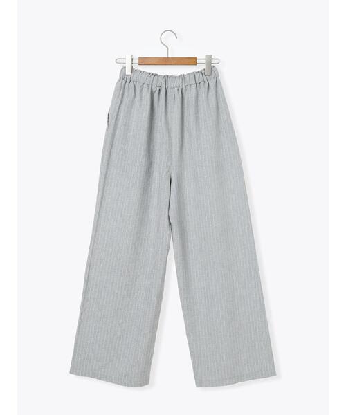 Lugnoncure（ルノンキュール）の「麻調ストライプイージーパンツ（その他パンツ・レディース・ネイビー/ベージュ/グレー・F）」の16枚目の写真