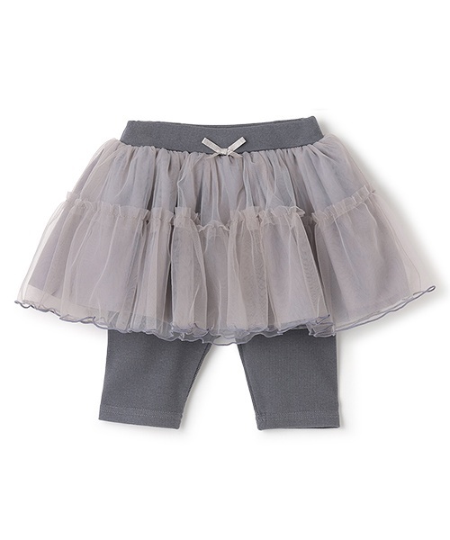 petit main（プティマイン）の「【接触冷感】5分丈レギつきチュールSK（スカート・キッズ・ライトピンク/アイボリー/ブルーグレー・100cm/80ｃｍ/110cm/130cm/120cm/90cm）」の15枚目の写真