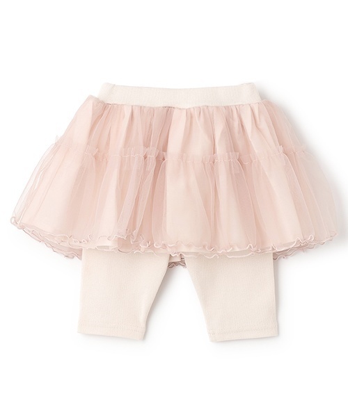 petit main（プティマイン）の「【接触冷感】5分丈レギつきチュールSK（スカート・キッズ・ライトピンク/アイボリー/ブルーグレー・100cm/80ｃｍ/110cm/130cm/120cm/90cm）」の16枚目の写真