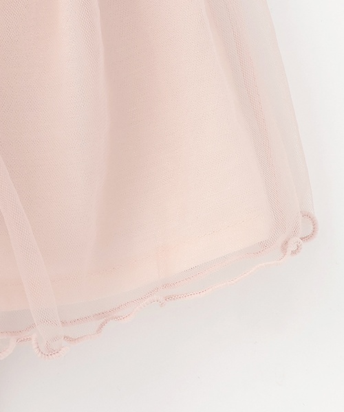 petit main（プティマイン）の「【接触冷感】5分丈レギつきチュールSK（スカート・キッズ・ライトピンク/アイボリー/ブルーグレー・100cm/80ｃｍ/110cm/130cm/120cm/90cm）」の5枚目の写真