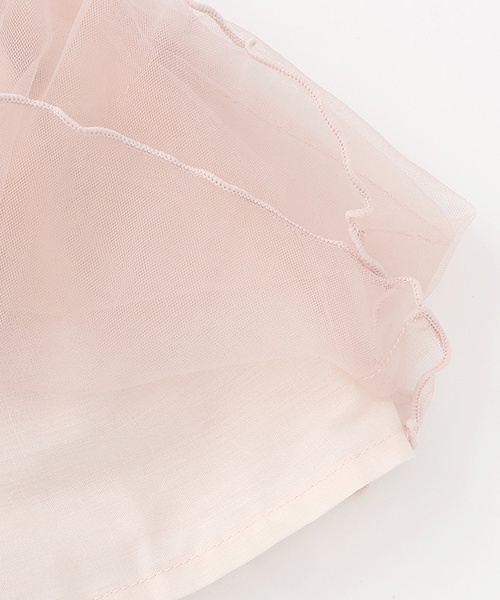 petit main（プティマイン）の「【接触冷感】5分丈レギつきチュールSK（スカート・キッズ・ライトピンク/アイボリー/ブルーグレー・100cm/80ｃｍ/110cm/130cm/120cm/90cm）」の6枚目の写真