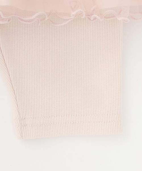 petit main（プティマイン）の「【接触冷感】5分丈レギつきチュールSK（スカート・キッズ・ライトピンク/アイボリー/ブルーグレー・100cm/80ｃｍ/110cm/130cm/120cm/90cm）」の8枚目の写真