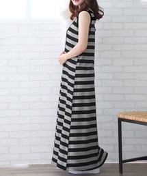 Coo+i（クーイ）の「1枚で楽ちんマキシ丈ノースリーブワンピース（ワンピース）」