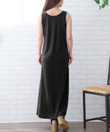 Coo+i | 1枚で楽ちんマキシ丈ノースリーブワンピース(ワンピース)