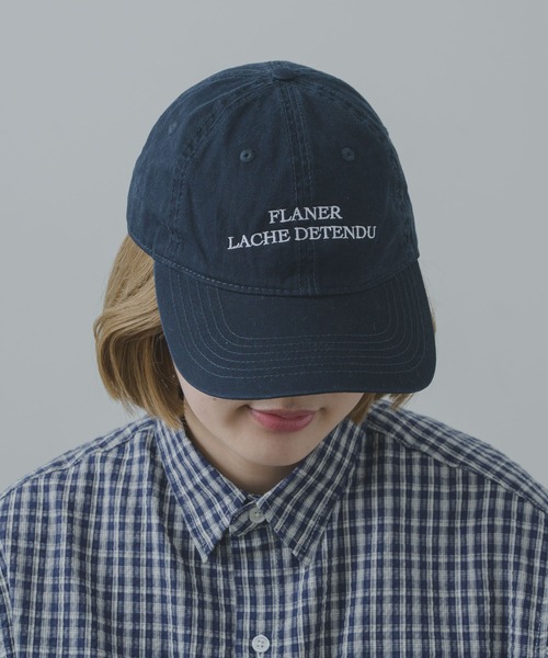 flaner(フラネ)の「flaner logo cap / flanerロゴキャップ(キャップ・レディース・ダークグレー/ネイビー・FREE)」の10枚目の写真