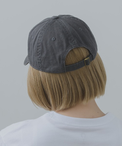 flaner(フラネ)の「flaner logo cap / flanerロゴキャップ(キャップ・レディース・ダークグレー/ネイビー・FREE)」の6枚目の写真