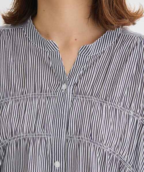 Green　Parks（グリーンパークス）の「インド綿 シャーリングワンピース（ワンピース・レディース・ブラック/ブルー系その他4/ストライプ/グリーン/レッド・FREE）」の13枚目の写真